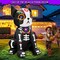 6 Ft Day of The Dead Inflatables Sugar Skull Dog Halloween Skull Decorations,